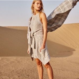 Madewell Valley Knit Sweater Dress in Marled Gray size XS